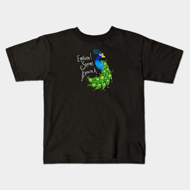 Peacock Kids T-Shirt by satriyaarya